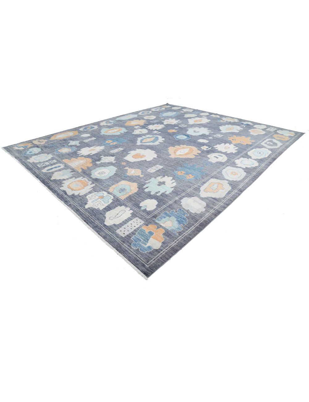 Hand Knotted Oushak Wool Rug - 12'3'' x 14'11'' Arteverk Arteverk Rugs