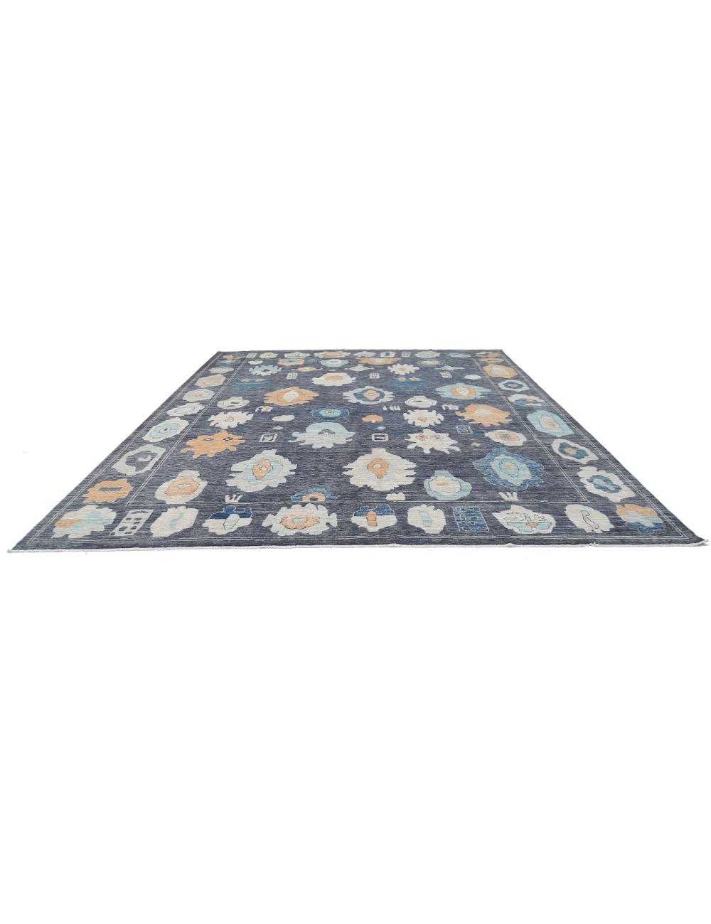 Hand Knotted Oushak Wool Rug - 12'3'' x 14'11'' Arteverk Arteverk Rugs