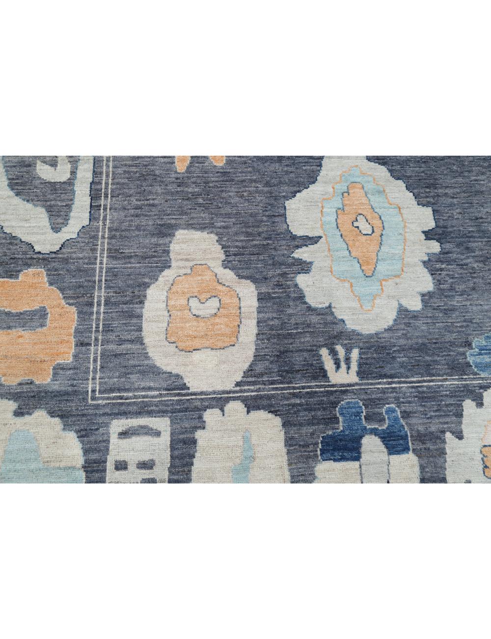 Hand Knotted Oushak Wool Rug - 12'3'' x 14'11'' Arteverk Arteverk Rugs