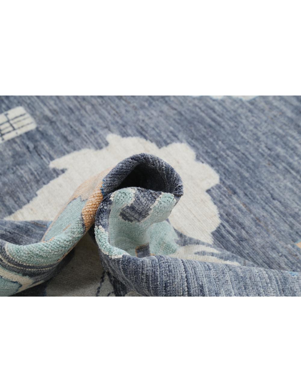 Hand Knotted Oushak Wool Rug - 12'3'' x 14'11'' Arteverk Arteverk Rugs