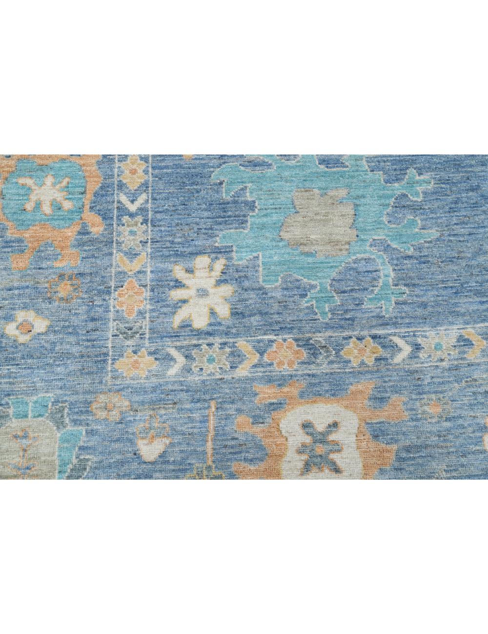 Hand Knotted Oushak Wool Rug - 9'2'' x 11'10'' Arteverk Arteverk Rugs