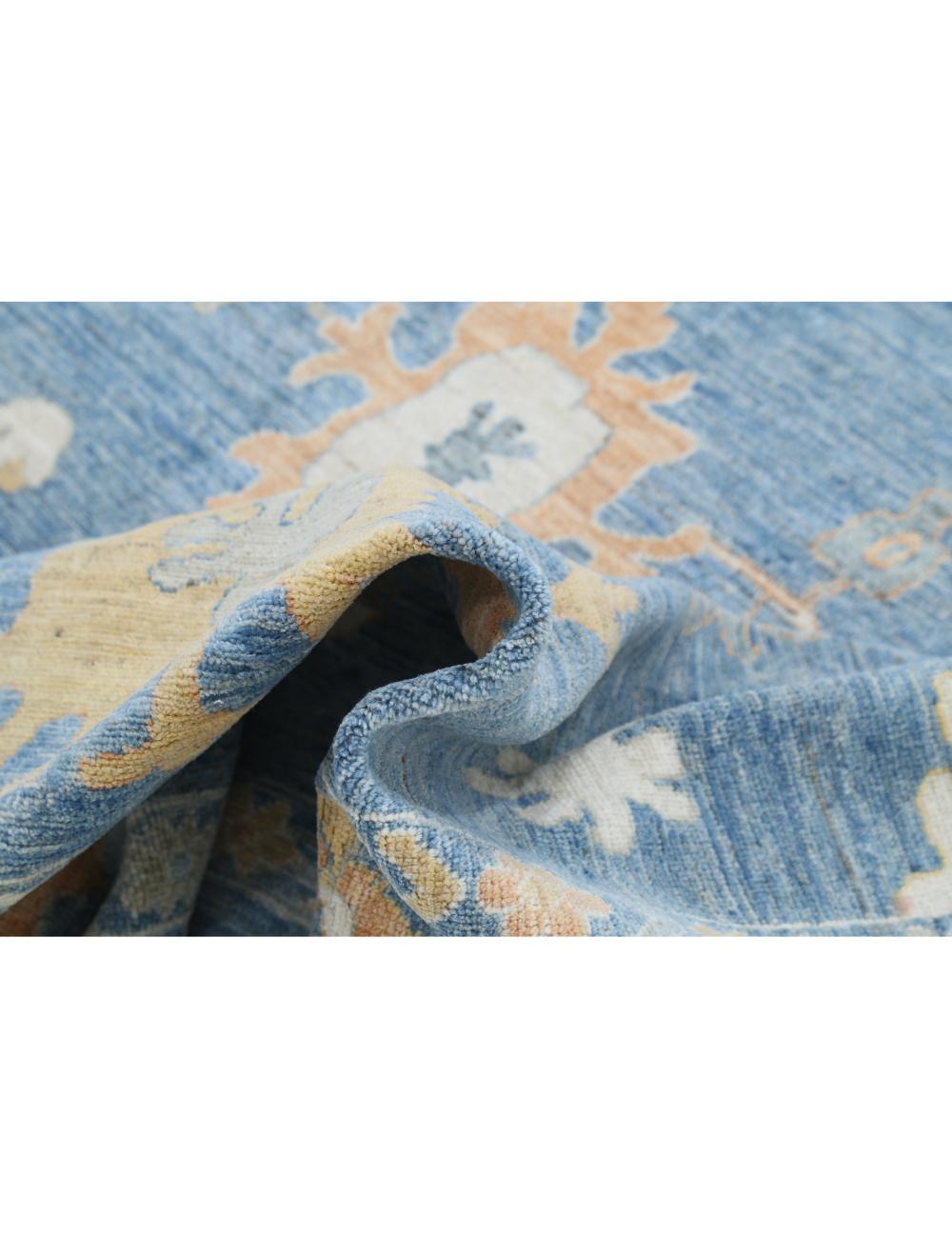 Hand Knotted Oushak Wool Rug - 9'2'' x 11'10'' Arteverk Arteverk Rugs