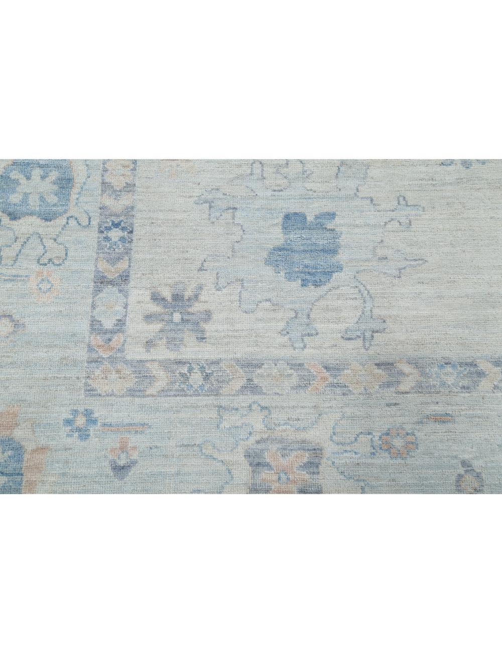 Hand Knotted Oushak Wool Rug - 9'2'' x 12'3'' Arteverk Arteverk Rugs
