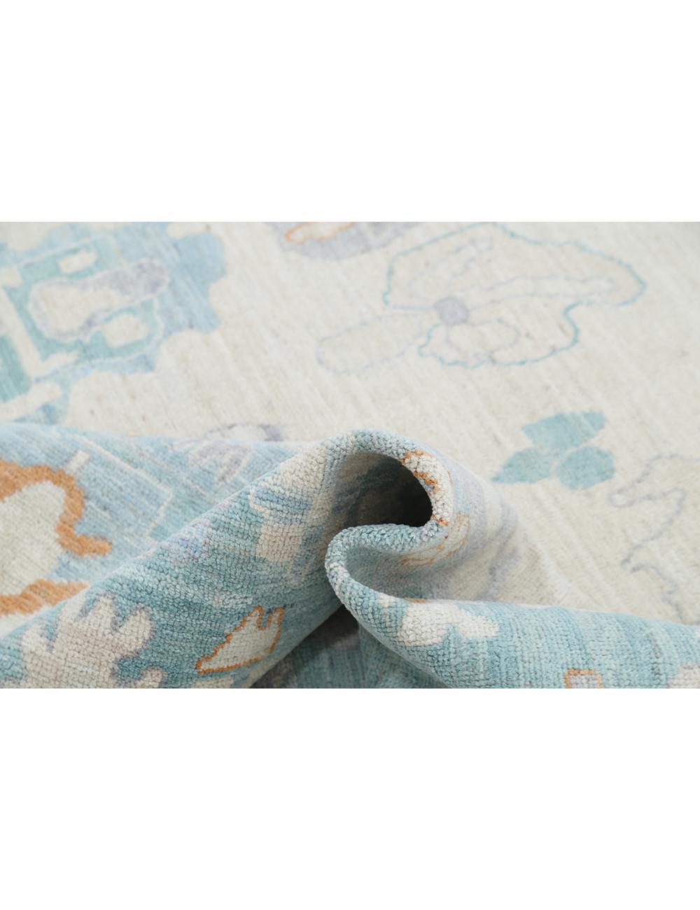 Hand Knotted Oushak Wool Rug - 10'1'' x 14'1'' Arteverk Arteverk Rugs