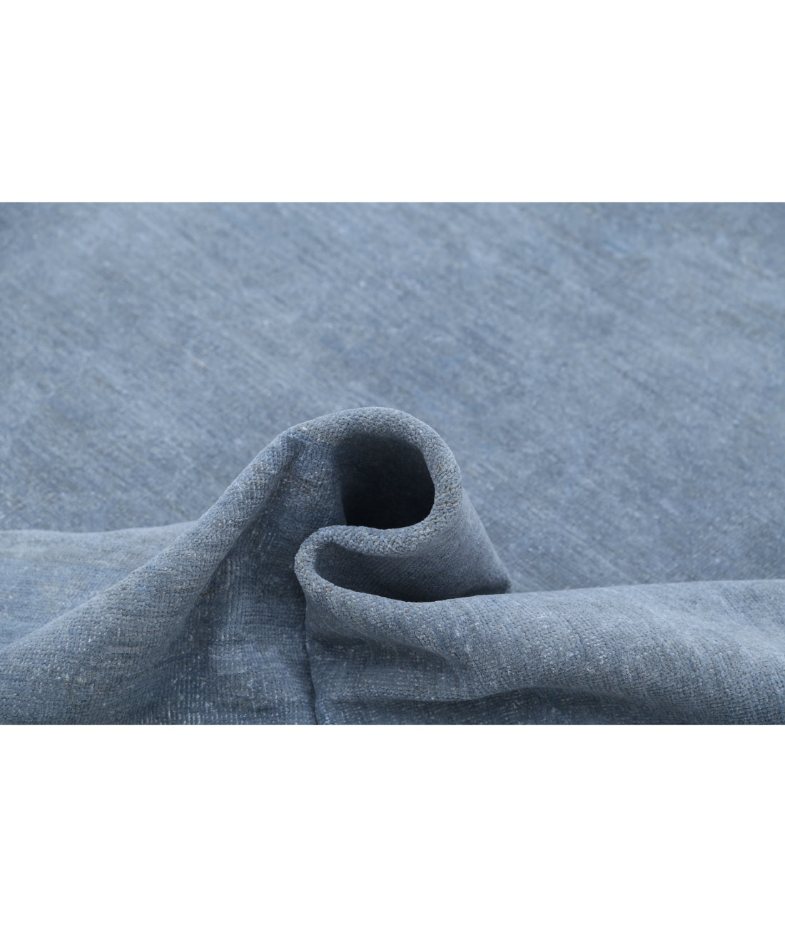 Hand Knotted Overdye Wool Rug - 9'10'' x 13'8'' 9'10'' x 13'8'' (295 X 410) / Grey / Grey