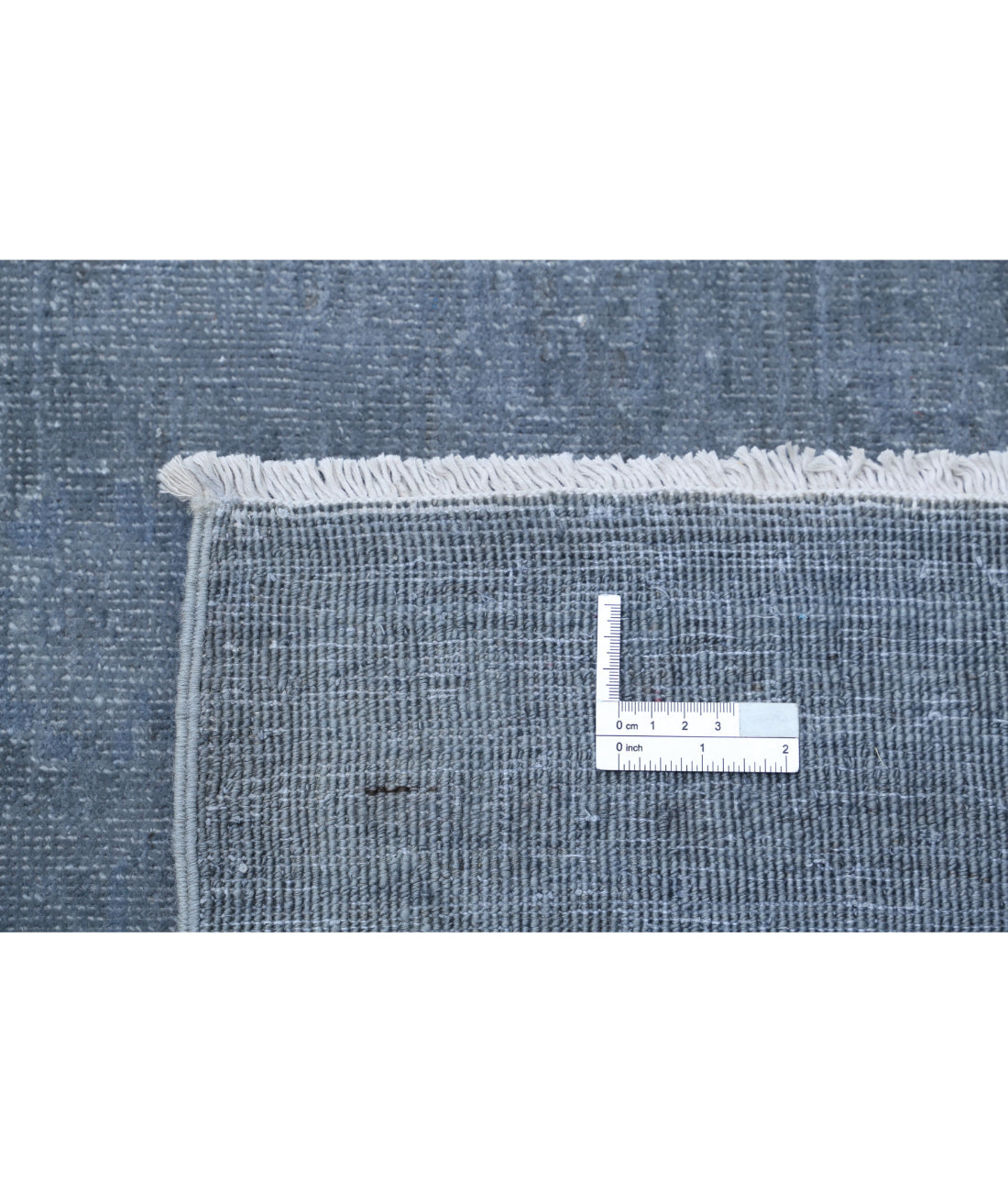 Hand Knotted Overdye Wool Rug - 9'10'' x 13'8'' 9'10'' x 13'8'' (295 X 410) / Grey / Grey