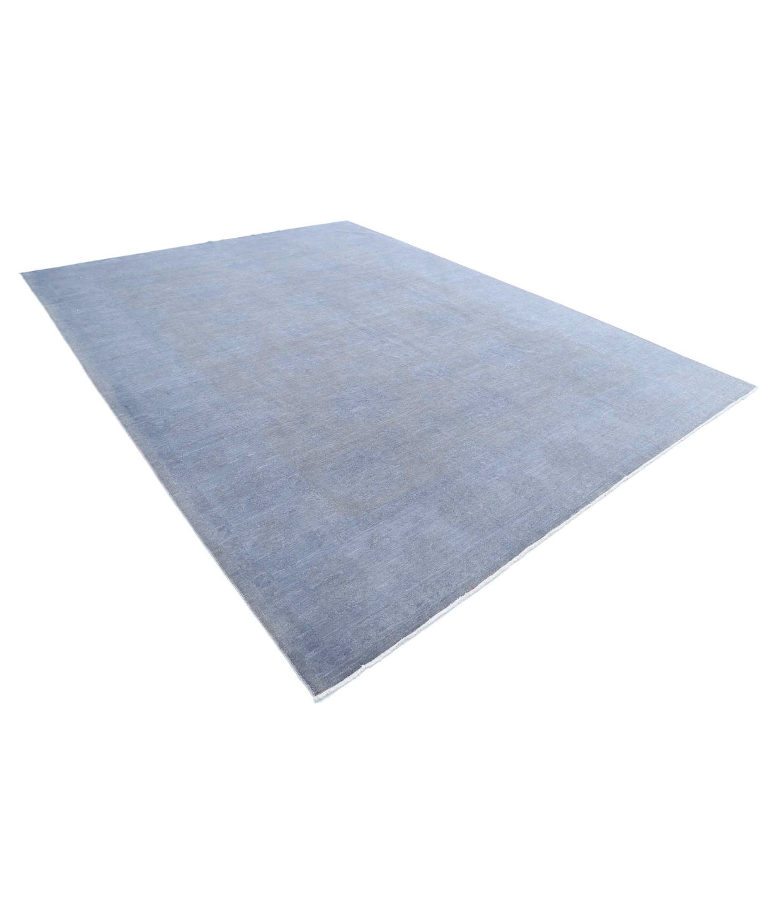 Hand Knotted Overdye Wool Rug - 9'10'' x 13'1'' 9'10'' x 13'1'' (295 X 393) / Blue / N/A