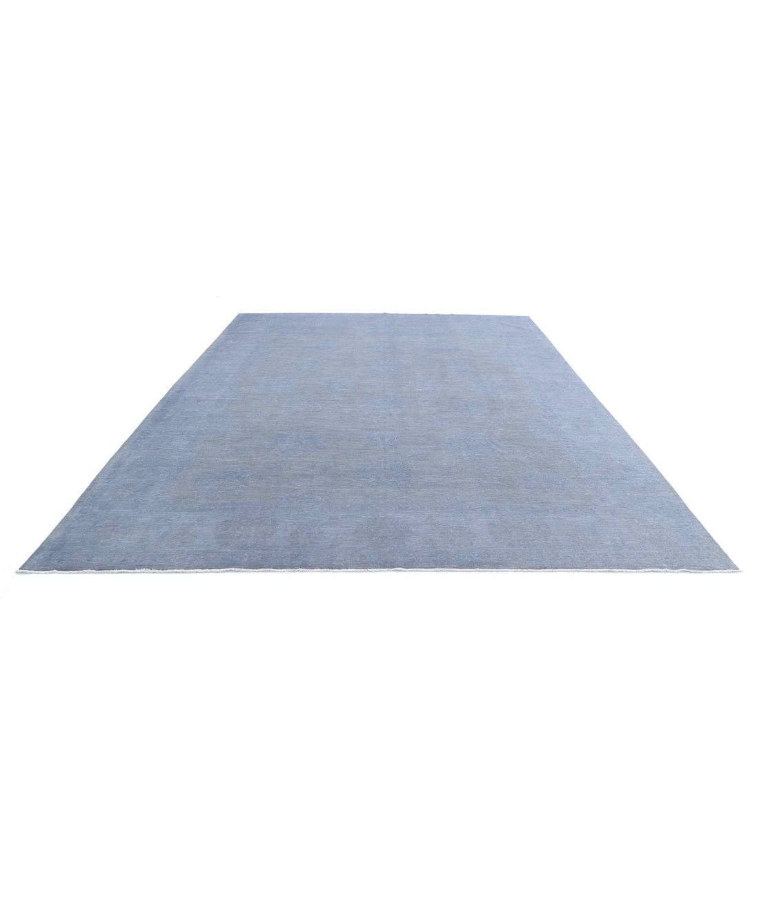 Hand Knotted Overdye Wool Rug - 9'10'' x 13'1'' 9'10'' x 13'1'' (295 X 393) / Blue / N/A