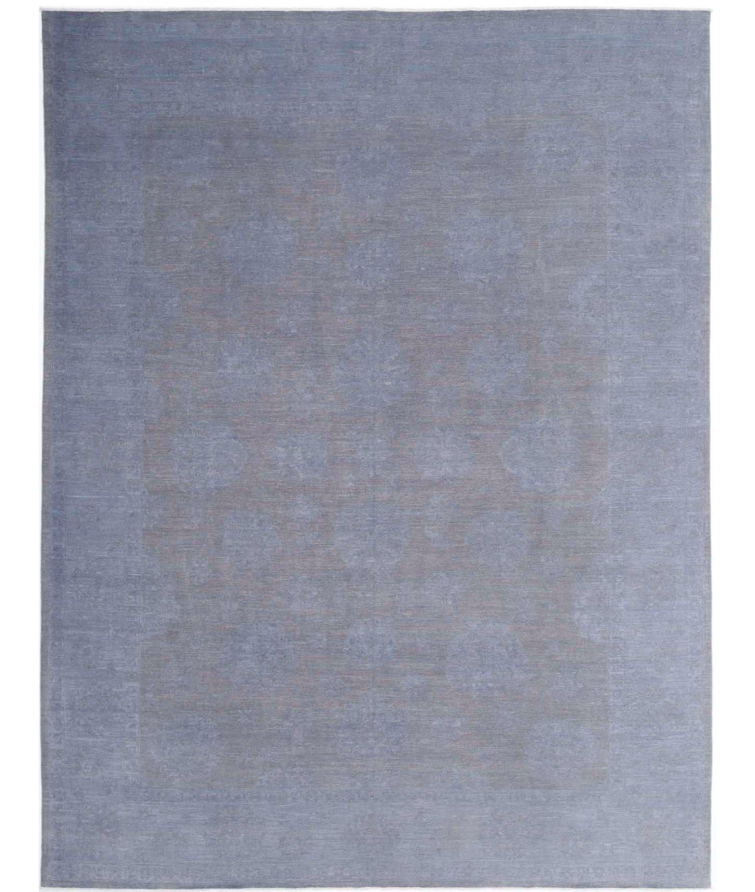 Hand Knotted Overdye Wool Rug - 9'10'' x 13'1'' 9'10'' x 13'1'' (295 X 393) / Blue / N/A