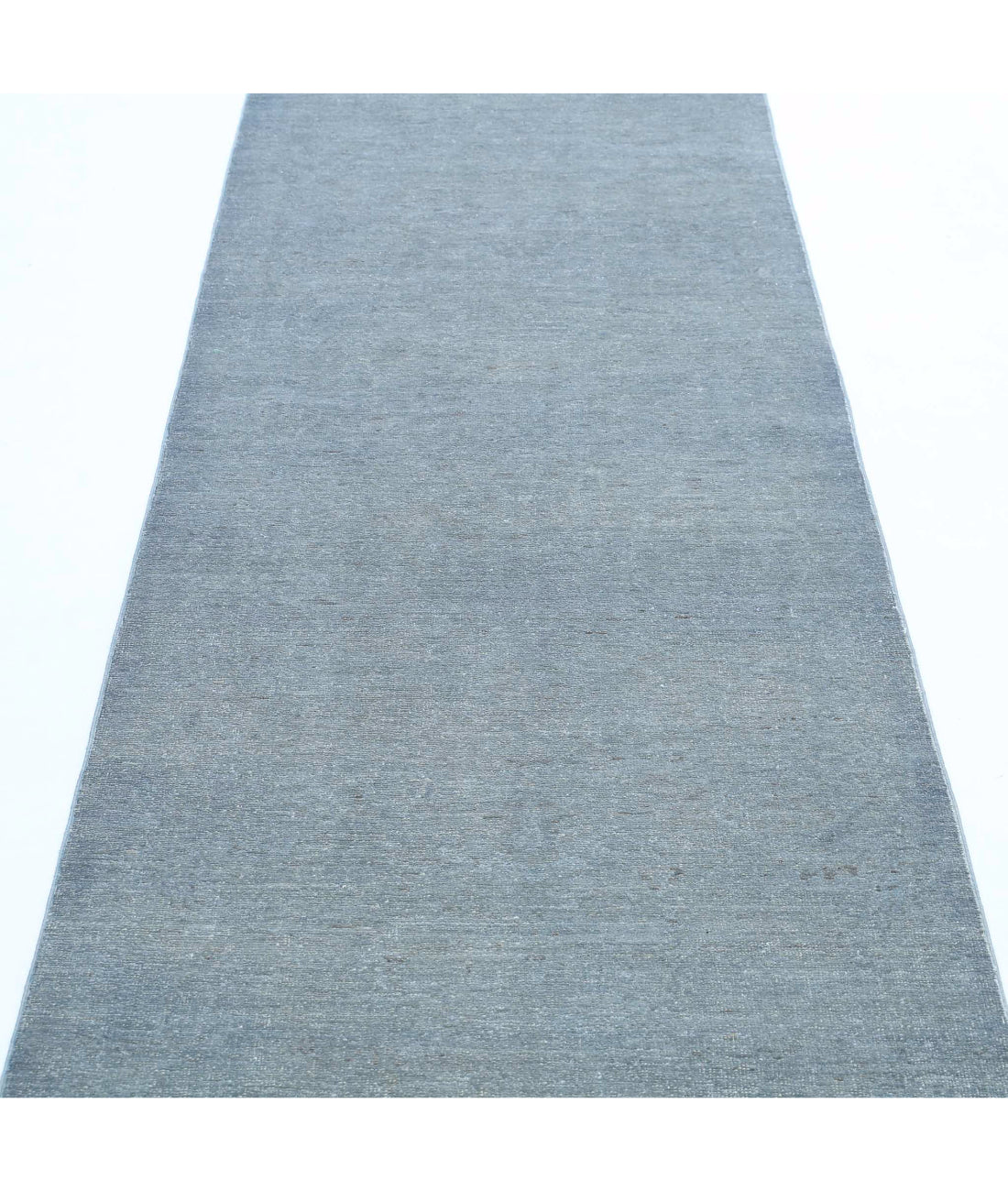 Hand Knotted Overdye Wool Rug - 2'9'' x 7'10'' 2'9'' x 7'10'' (83 X 235) / Grey / Grey