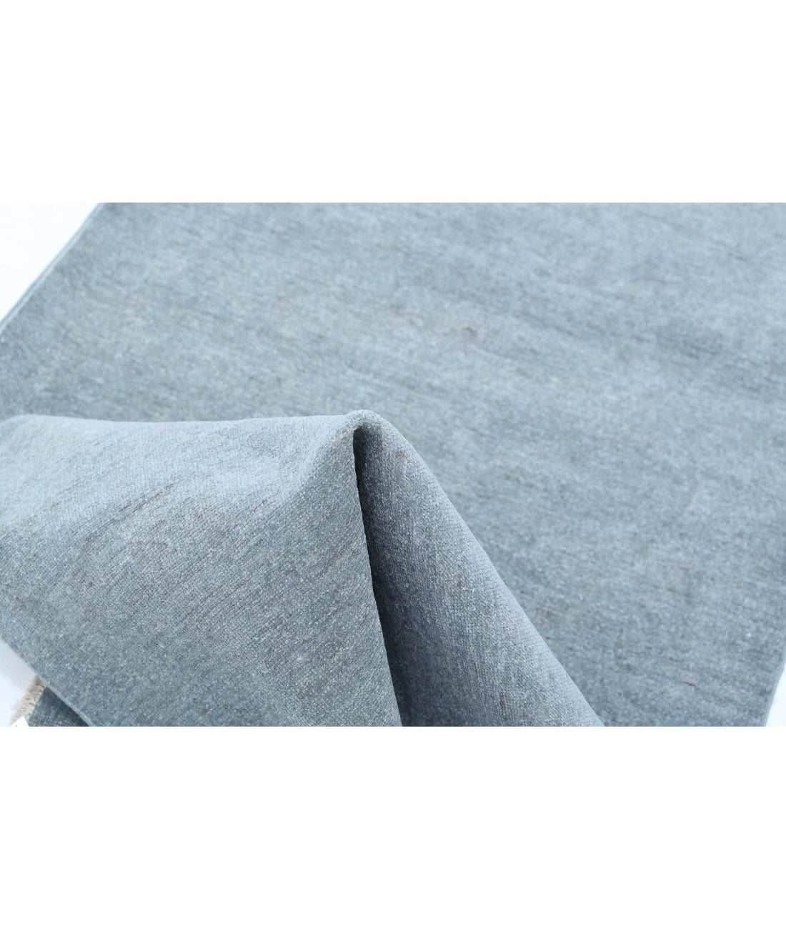 Hand Knotted Overdye Wool Rug - 2'9'' x 7'10'' 2'9'' x 7'10'' (83 X 235) / Grey / Grey