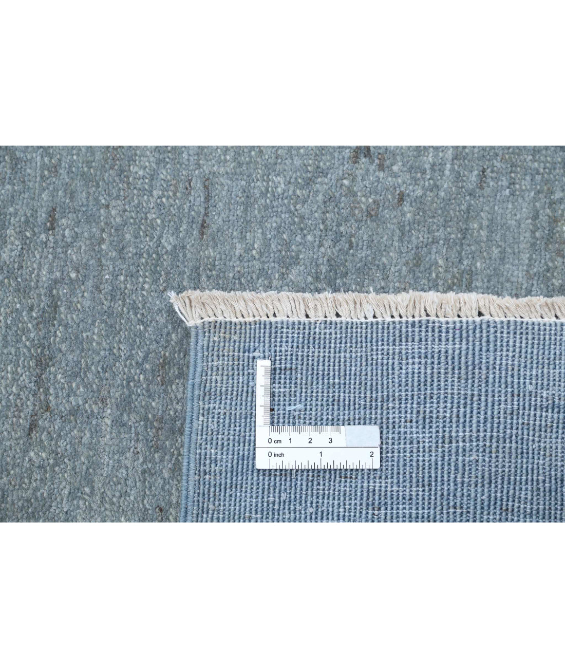 Hand Knotted Overdye Wool Rug - 2'9'' x 7'10'' 2'9'' x 7'10'' (83 X 235) / Grey / Grey