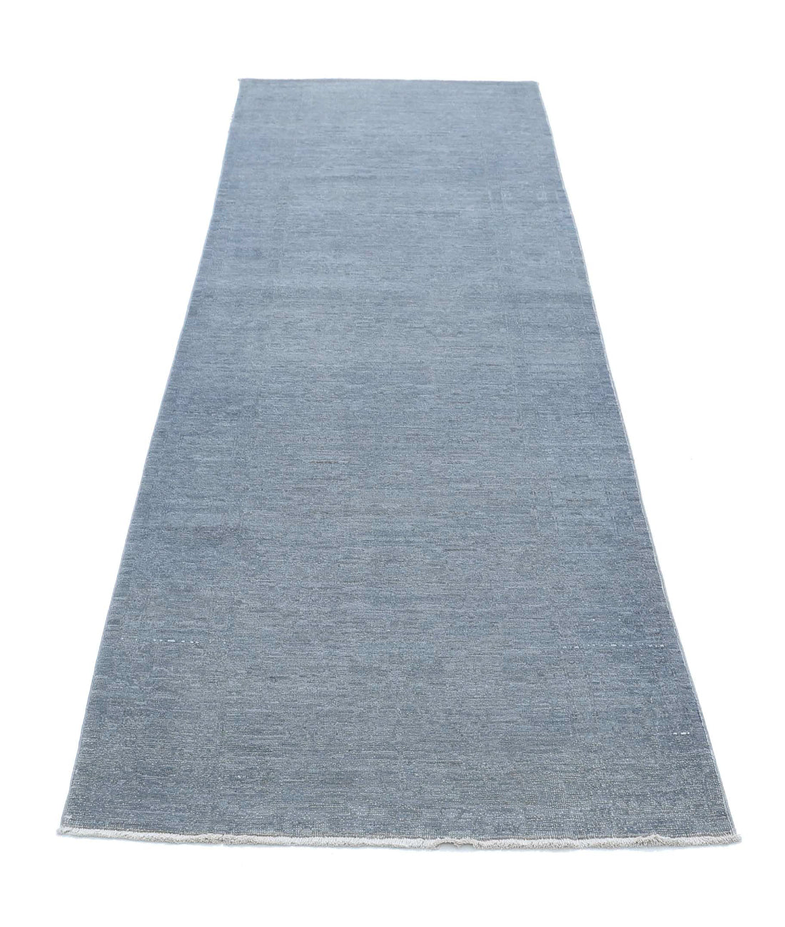 Hand Knotted Overdye Wool Rug - 2'9'' x 8'10'' 2'9'' x 8'10'' (83 X 265) / Grey / Grey
