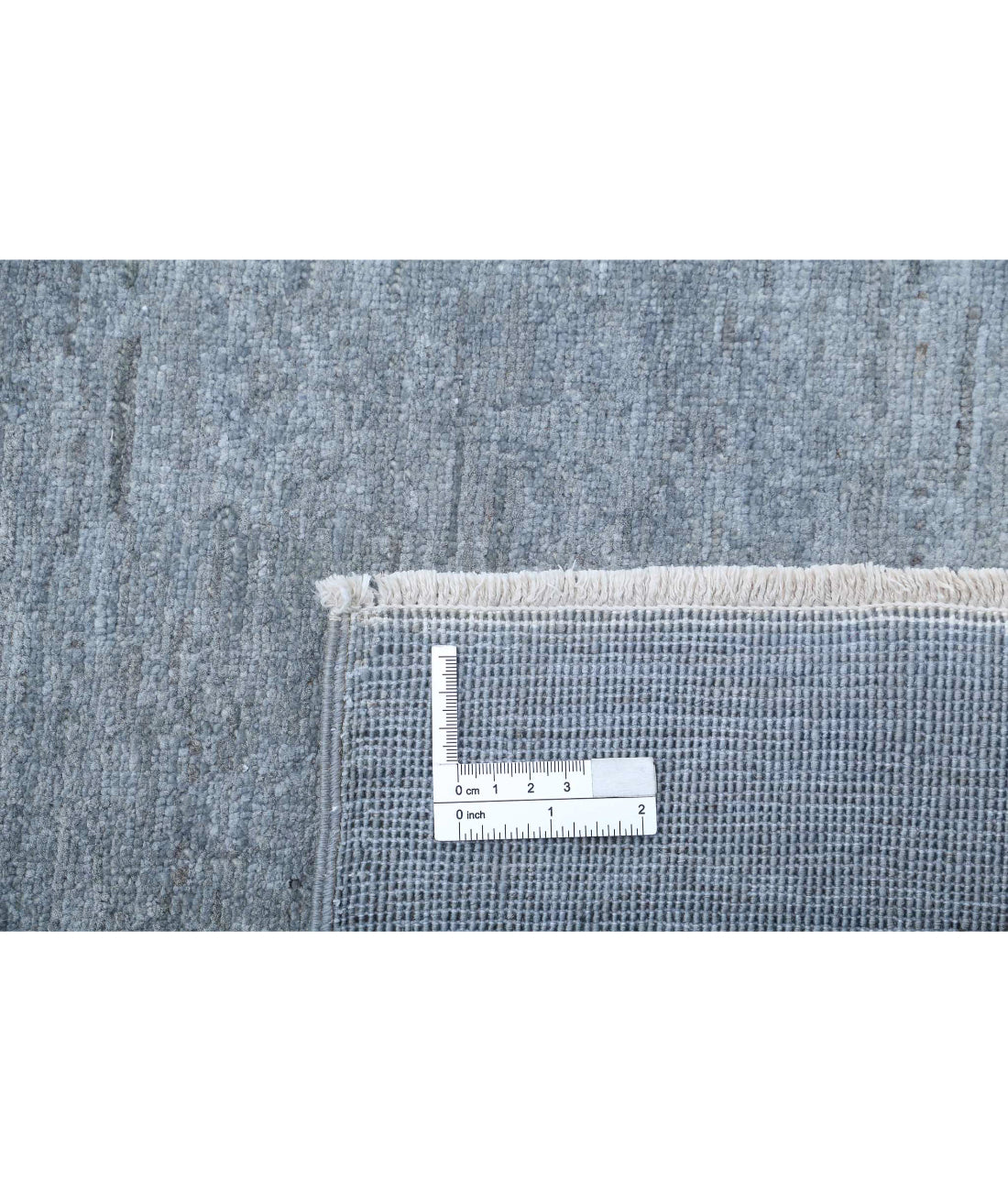 Hand Knotted Overdye Wool Rug - 2'9'' x 8'10'' 2'9'' x 8'10'' (83 X 265) / Grey / Grey