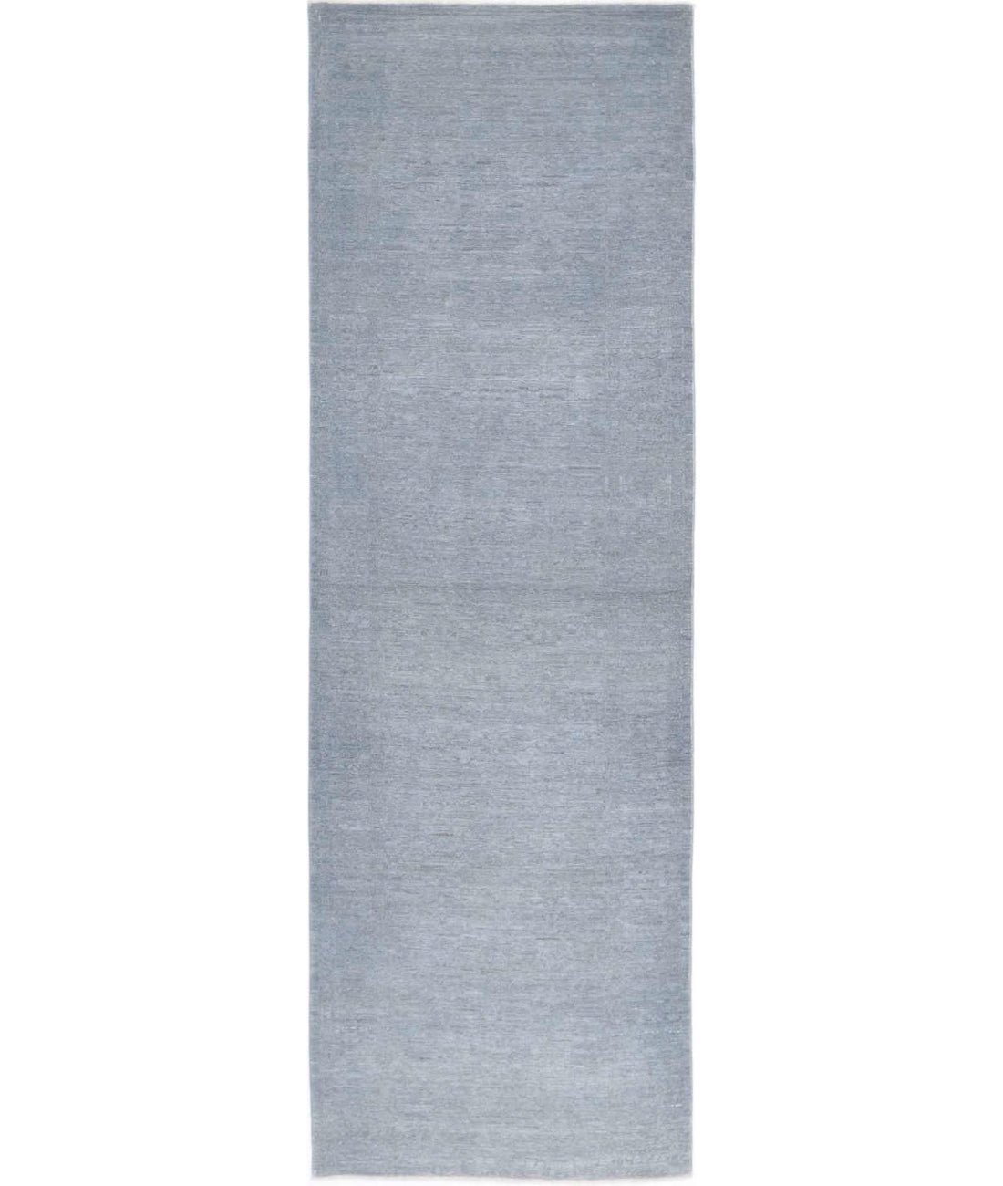 Hand Knotted Overdye Wool Rug - 2'9'' x 8'10'' 2'9'' x 8'10'' (83 X 265) / Grey / Grey