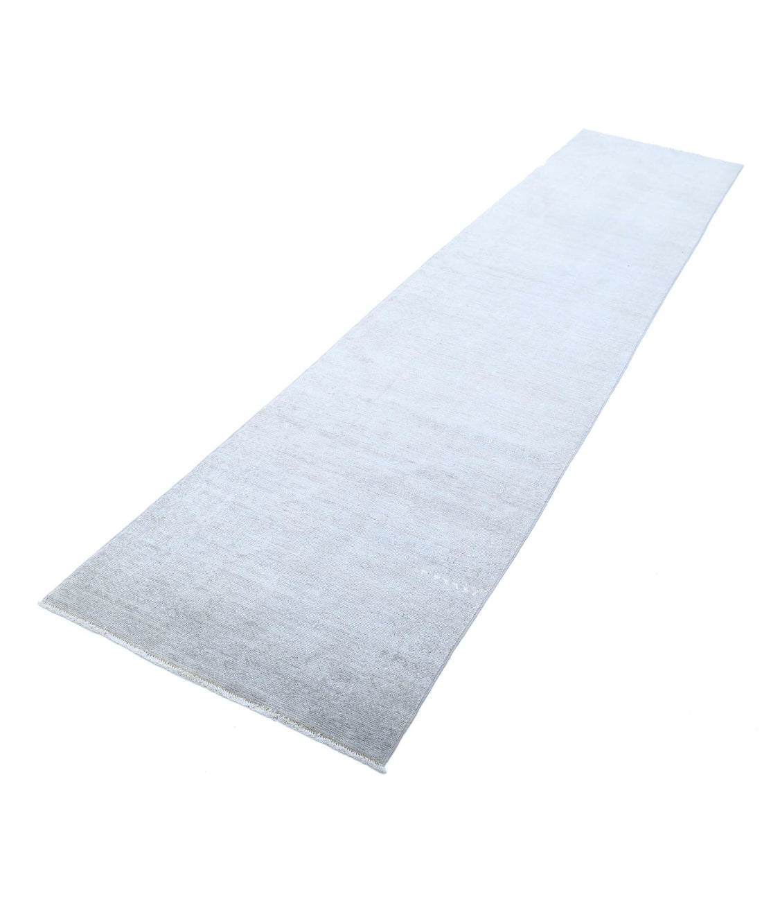 Hand Knotted Overdye Wool Rug - 2'7'' x 12'2'' 2'7'' x 12'2'' (78 X 365) / Grey / Grey