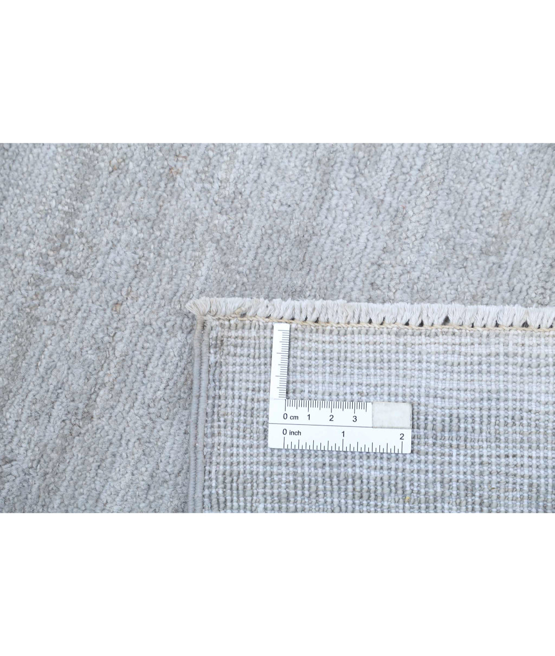 Hand Knotted Overdye Wool Rug - 2'7'' x 12'2'' 2'7'' x 12'2'' (78 X 365) / Grey / Grey