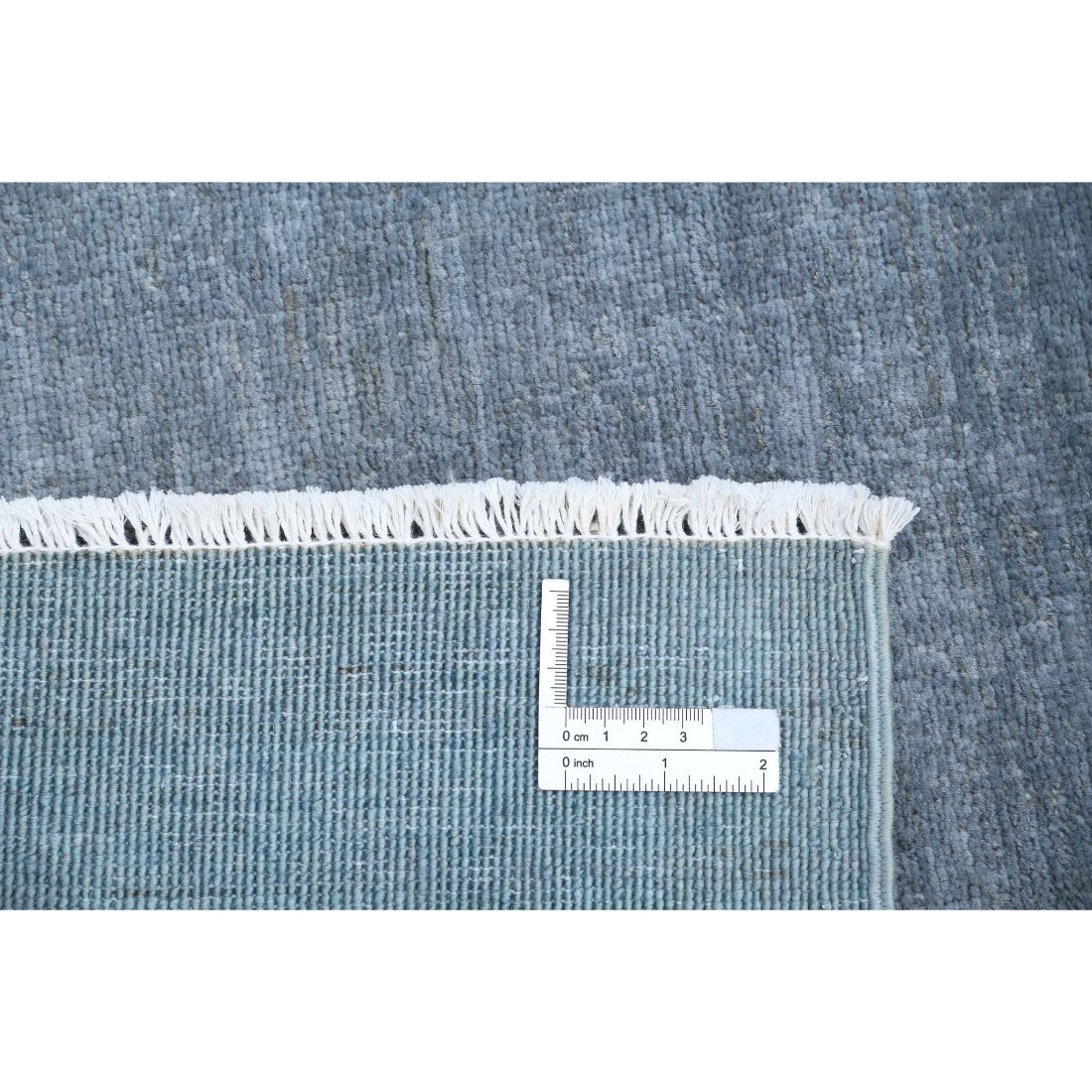 Alfombra de lana sobreteñida anudada a mano - 3'3'' x 4'10''