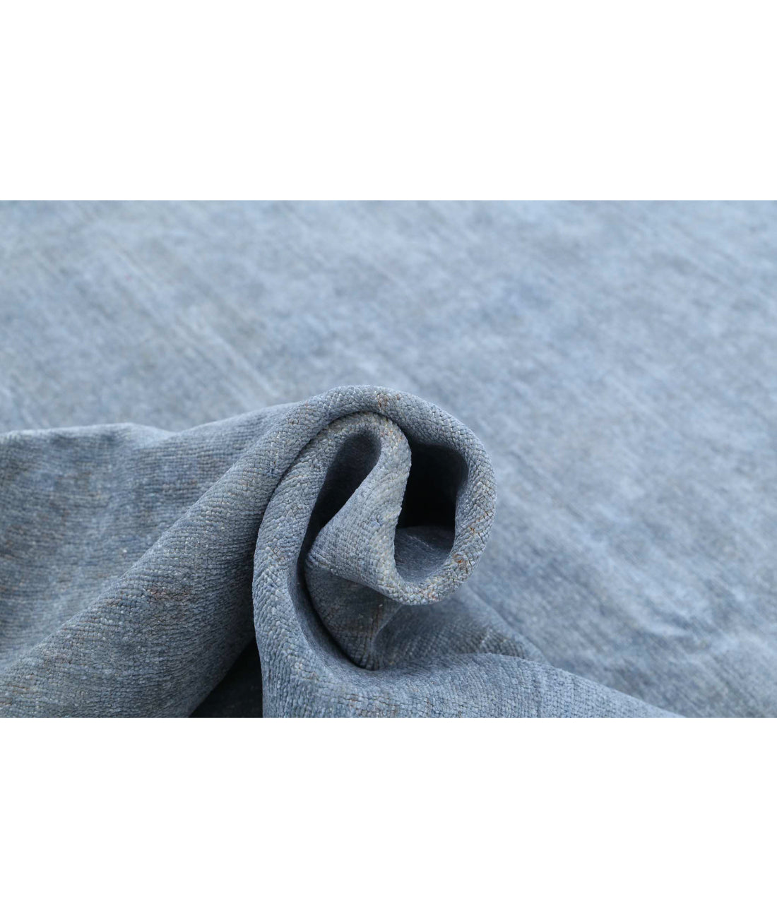 Hand Knotted Overdye Wool Rug - 11'8'' x 14'5'' 11'8'' x 14'5'' (350 X 433) / Grey / Grey