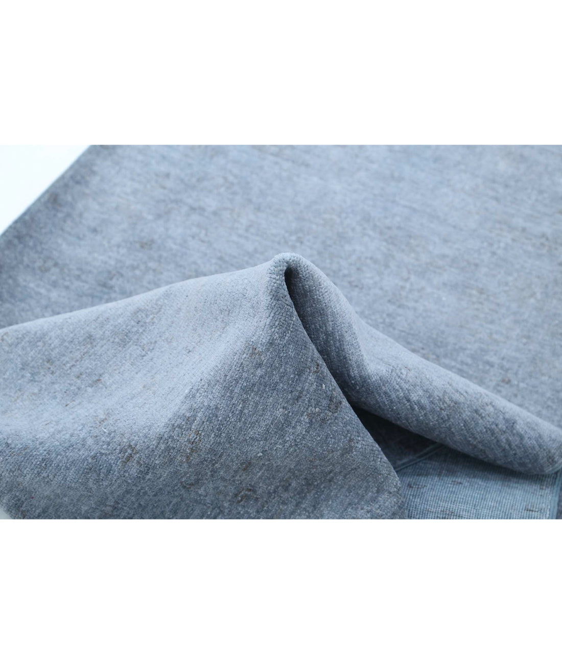 Hand Knotted Overdye Wool Rug - 2'7'' x 10'5'' 2'7'' x 10'5'' (78 X 313) / Grey / Grey