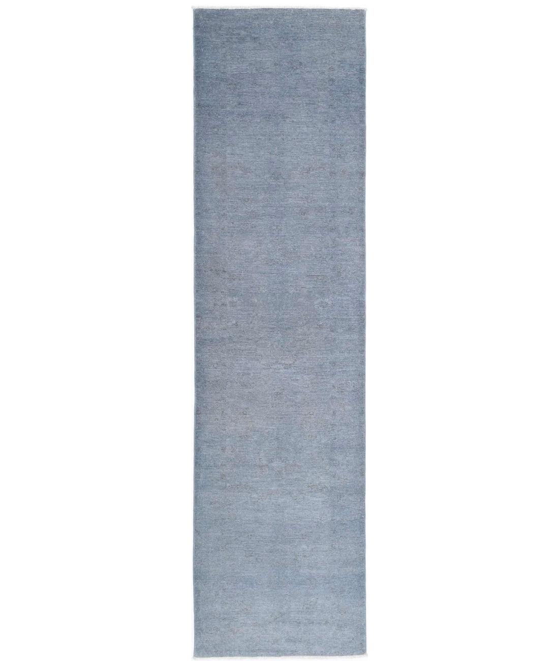 Hand Knotted Overdye Wool Rug - 2'7'' x 10'5''