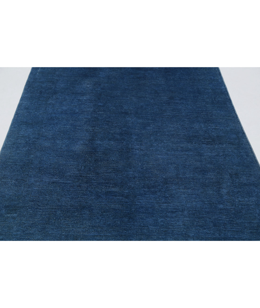 Hand Knotted Overdye Wool Rug - 4'9'' x 7'2'' 4'9'' x 7'2'' (143 X 215) / Blue / Blue