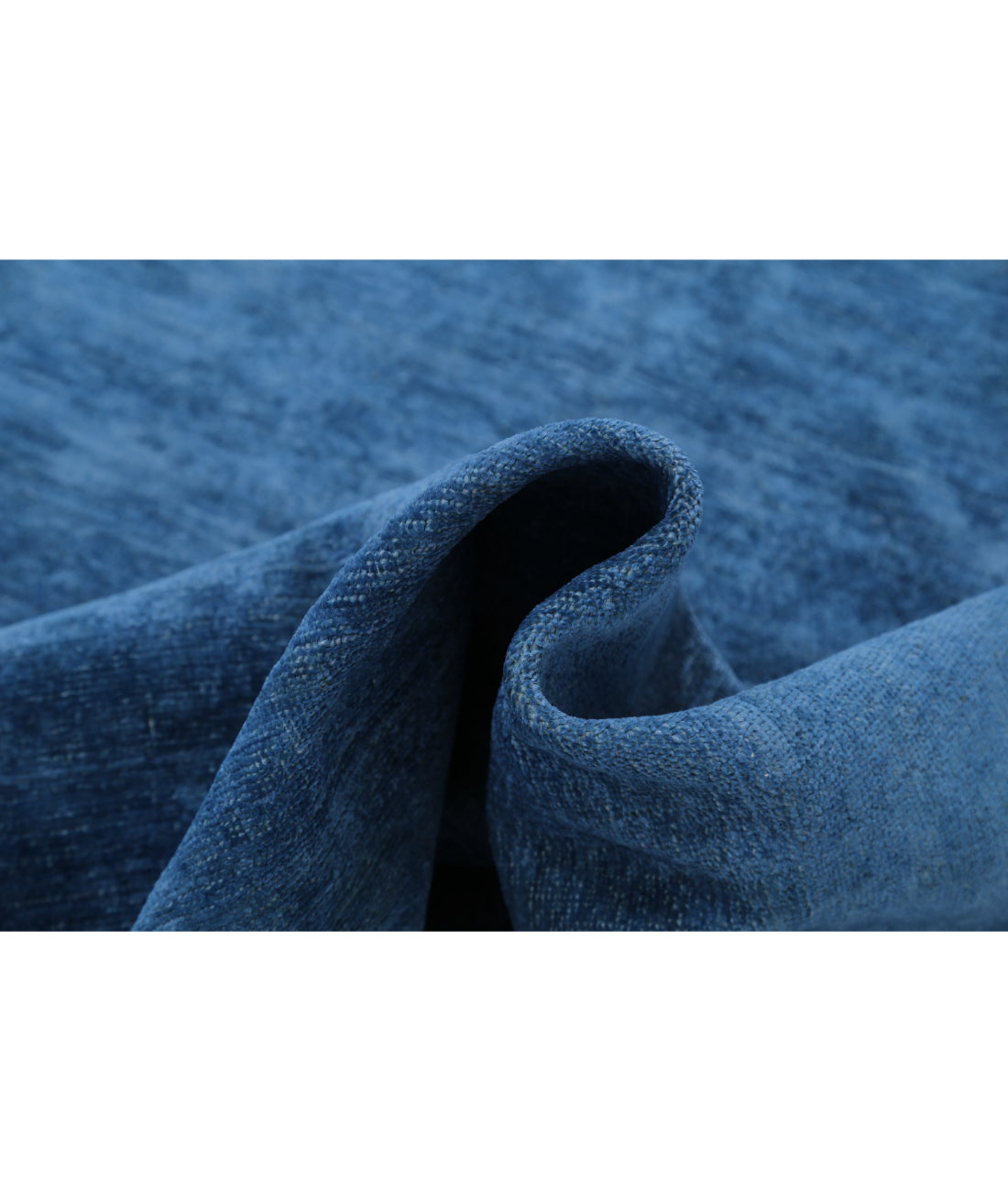 Hand Knotted Overdye Wool Rug - 4'9'' x 7'2'' 4'9'' x 7'2'' (143 X 215) / Blue / Blue