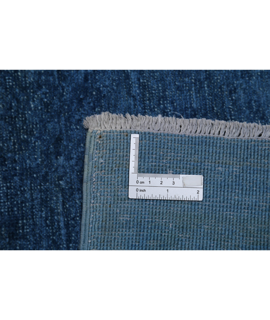 Hand Knotted Overdye Wool Rug - 4'9'' x 7'2'' 4'9'' x 7'2'' (143 X 215) / Blue / Blue