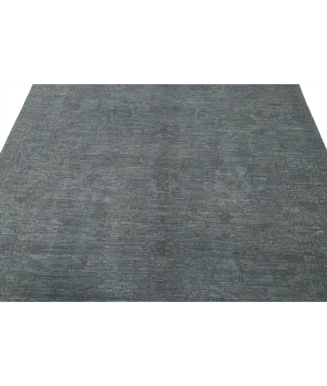 Hand Knotted Overdye Wool Rug - 6'2'' x 8'10'' 6'2'' x 8'10'' (185 X 265) / Grey / Grey
