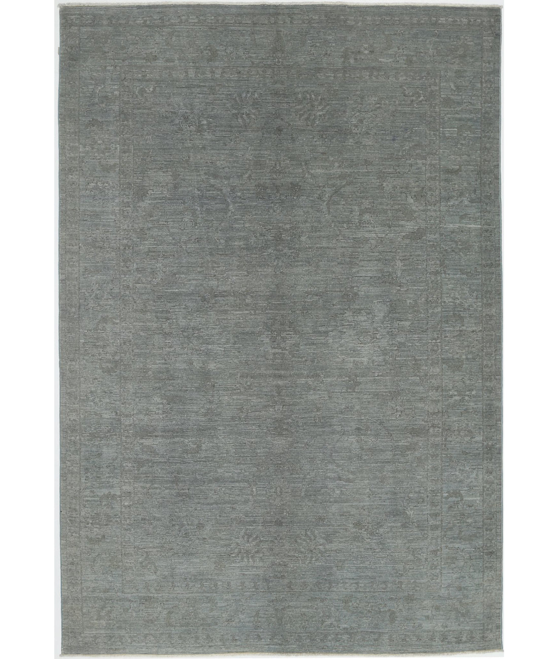 Hand Knotted Overdye Wool Rug - 6'2'' x 8'10''
