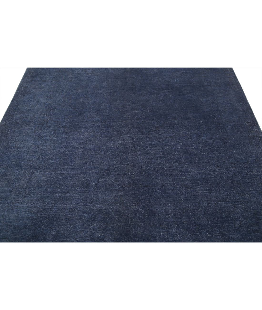 Hand Knotted Overdye Wool Rug - 6'4'' x 9'1'' 6'4'' x 9'1'' (190 X 273) / Blue / Blue