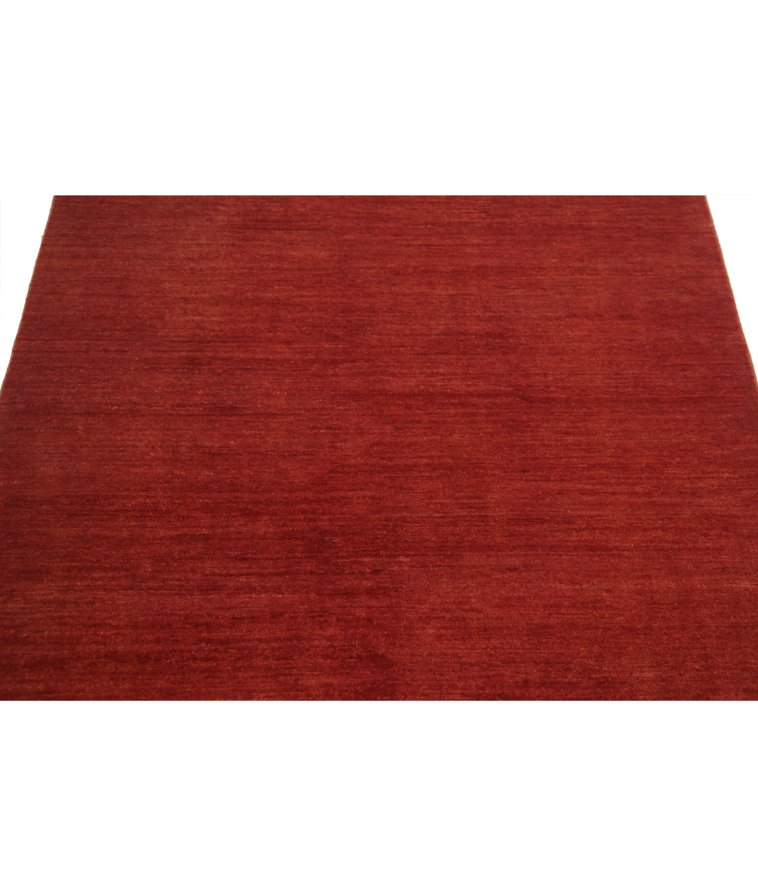 Hand Knotted Overdye Wool Rug - 3'9'' x 5'10'' 3'9'' x 5'10'' (113 X 175) / Rust / Rust