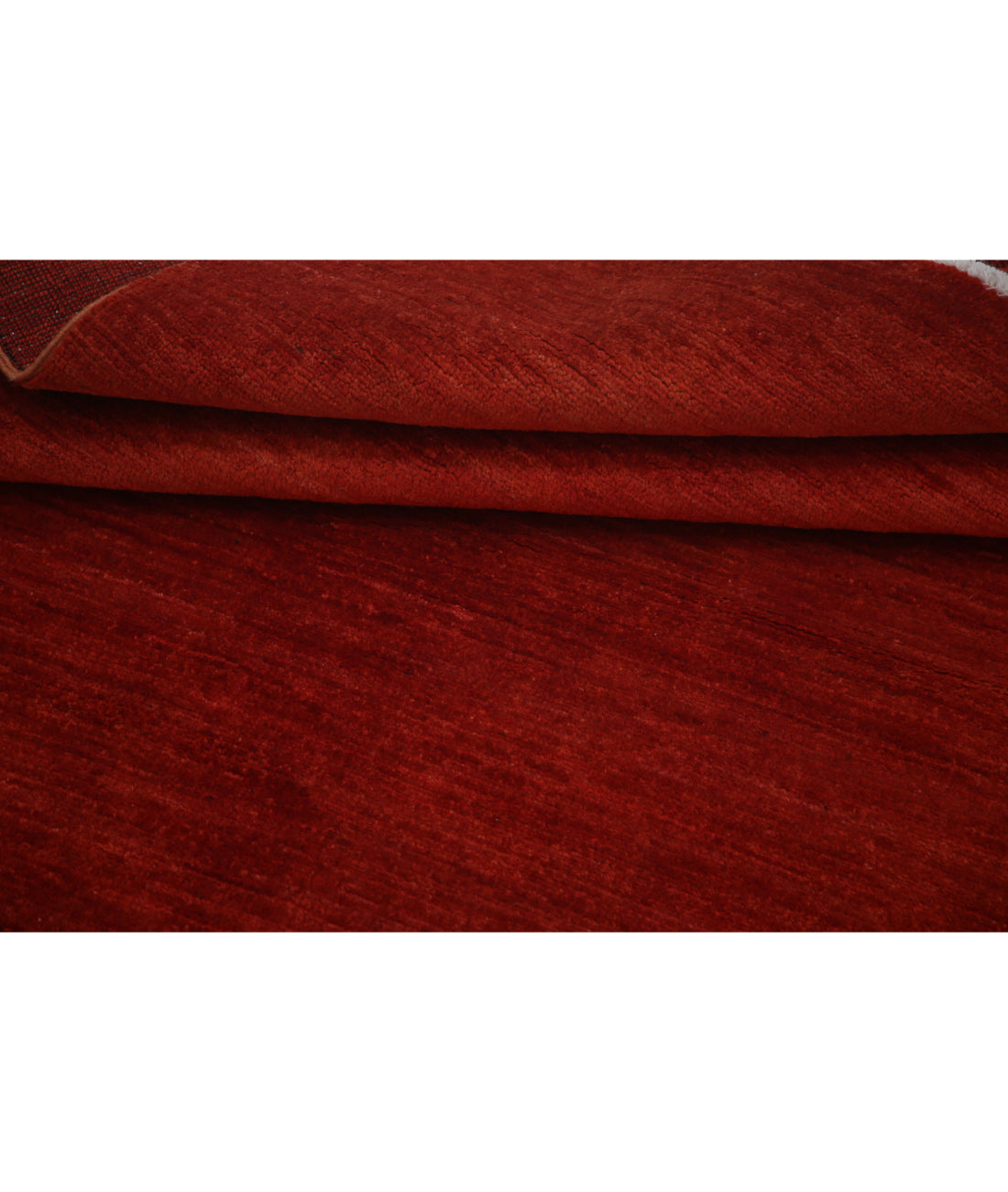 Hand Knotted Overdye Wool Rug - 3'9'' x 5'10'' 3'9'' x 5'10'' (113 X 175) / Rust / Rust