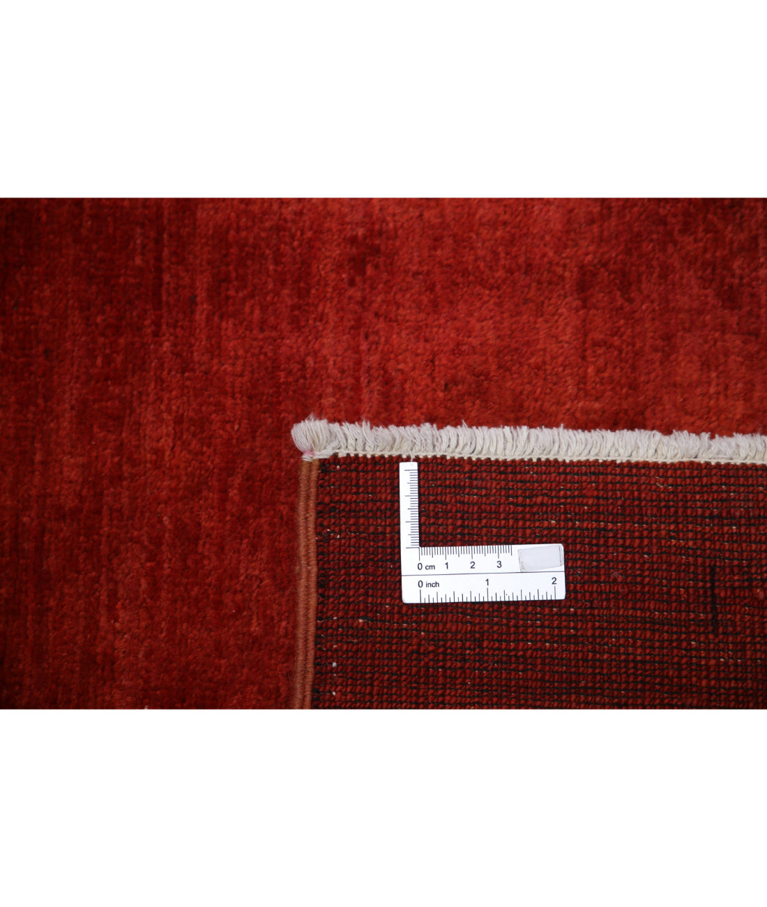Hand Knotted Overdye Wool Rug - 3'9'' x 5'10'' 3'9'' x 5'10'' (113 X 175) / Rust / Rust