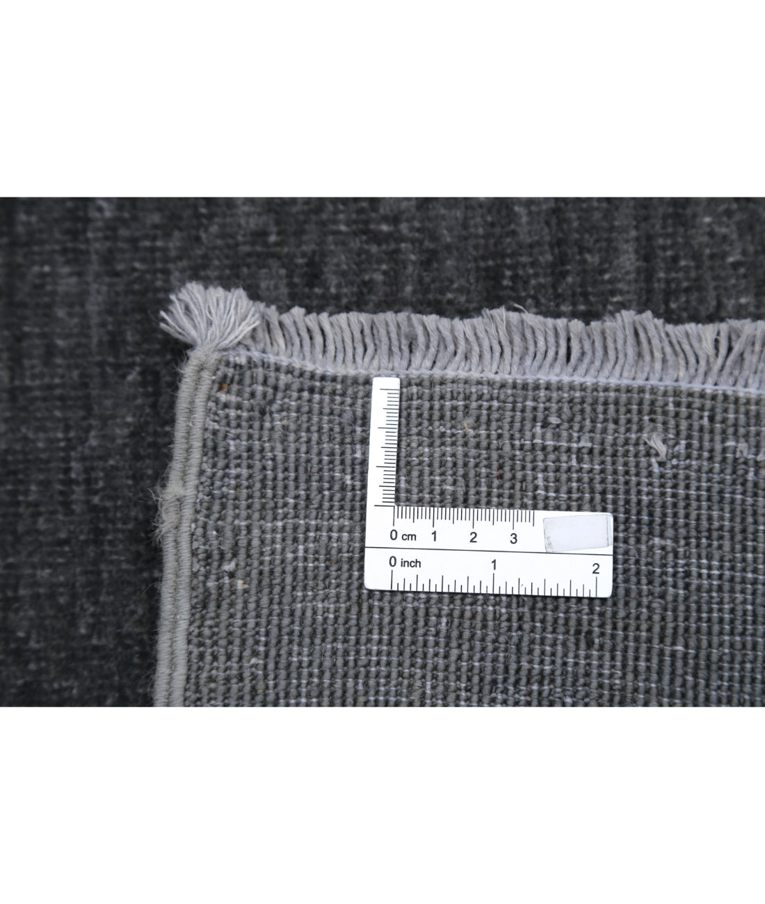 Hand Knotted Overdye Wool Rug - 2'9'' x 4'1'' 2'9'' x 4'1'' (83 X 123) / Charcoal / Charcoal