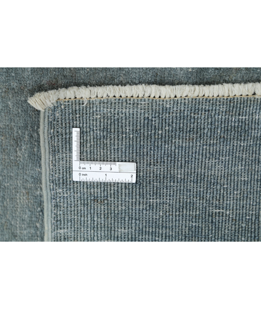 Hand Knotted Overdye Wool Rug - 3'6'' x 19'7'' 3'6'' x 19'7'' (105 X 588) / Grey / Grey