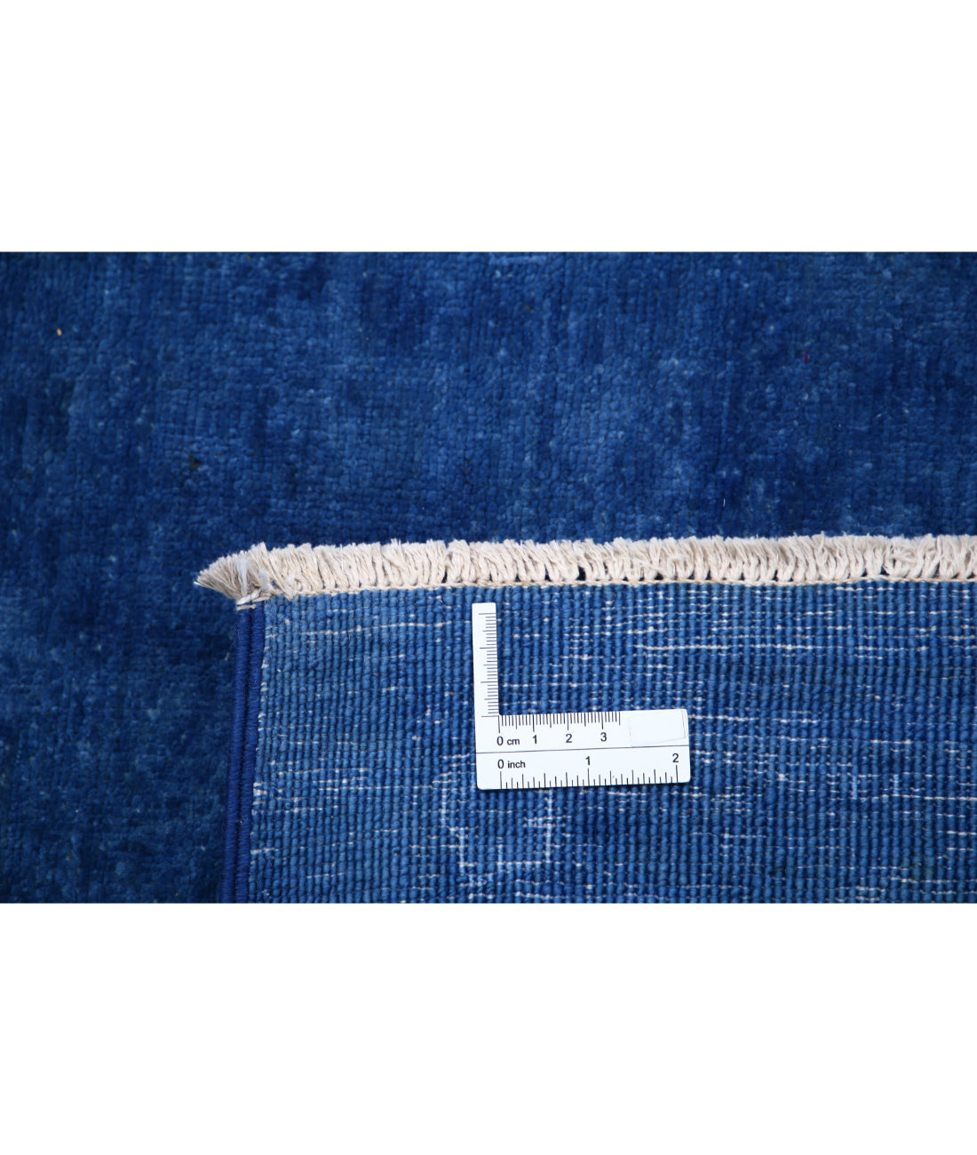 Hand Knotted Overdye Wool Rug - 14'1'' x 20'6'' 14'1'' x 20'6'' (423 X 615) / Blue / Blue