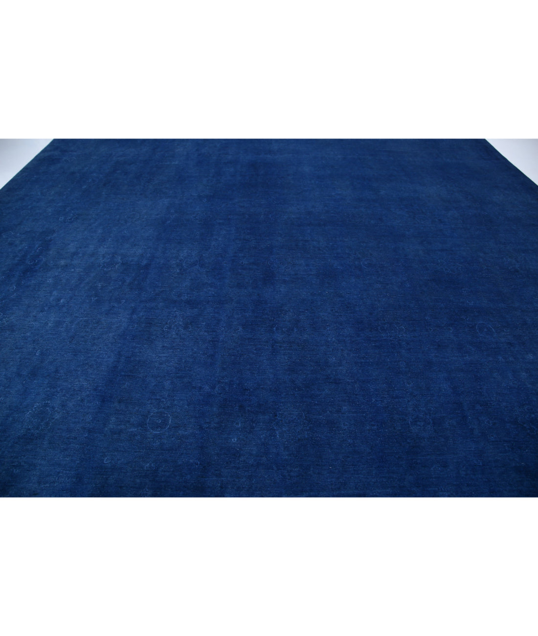 Hand Knotted Overdye Wool Rug - 14'1'' x 20'6'' 14'1'' x 20'6'' (423 X 615) / Blue / Blue