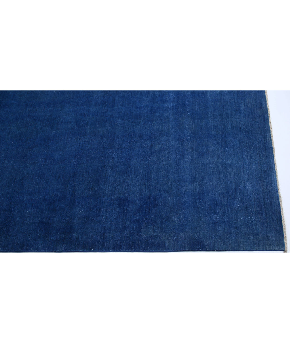 Hand Knotted Overdye Wool Rug - 14'1'' x 20'6'' 14'1'' x 20'6'' (423 X 615) / Blue / Blue