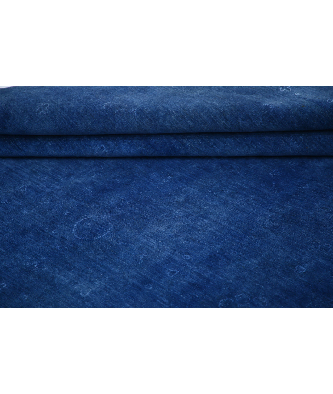 Hand Knotted Overdye Wool Rug - 14'1'' x 20'6'' 14'1'' x 20'6'' (423 X 615) / Blue / Blue