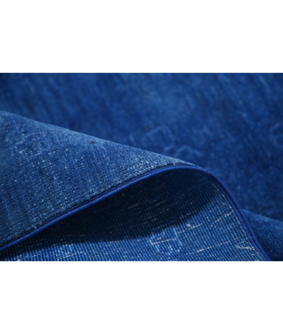 Hand Knotted Overdye Wool Rug - 14'1'' x 20'6'' 14'1'' x 20'6'' (423 X 615) / Blue / Blue