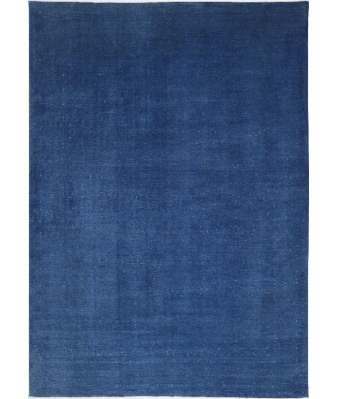 Hand Knotted Overdye Wool Rug - 14'1'' x 20'6''