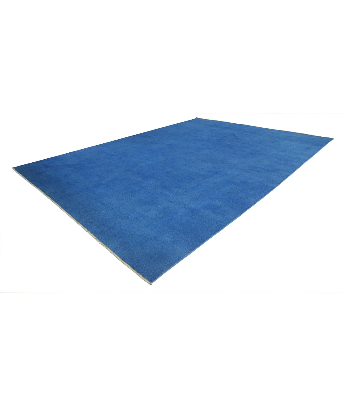 Hand Knotted Overdye Wool Rug - 11'7'' x 16'0'' 11'7'' x 16'0'' (348 X 480) / Blue / Blue