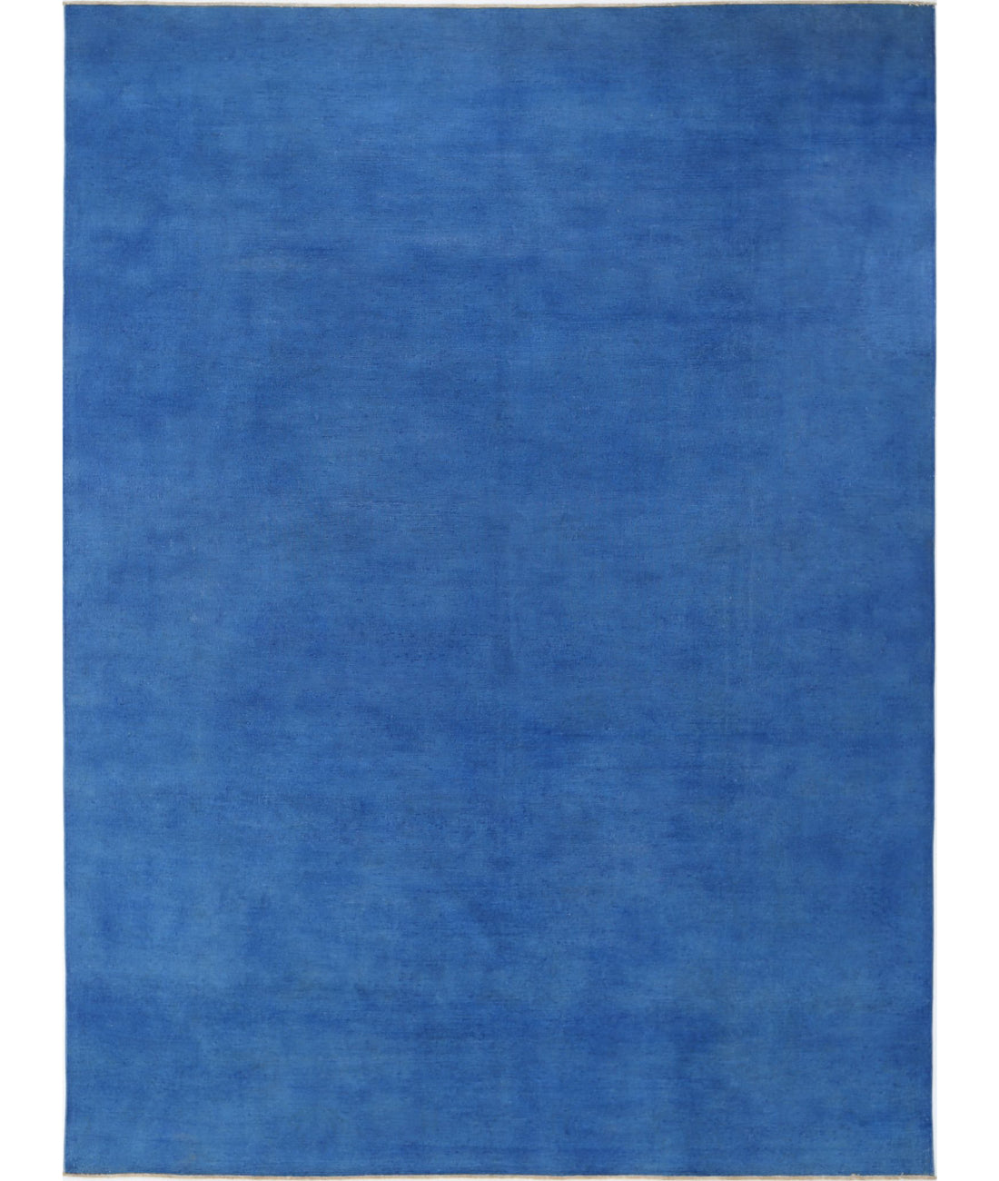 Hand Knotted Overdye Wool Rug - 11&#39;7&#39;&#39; x 16&#39;0&#39;&#39; 11&#39;7&#39;&#39; x 16&#39;0&#39;&#39; (348 X 480) / Blue / Blue