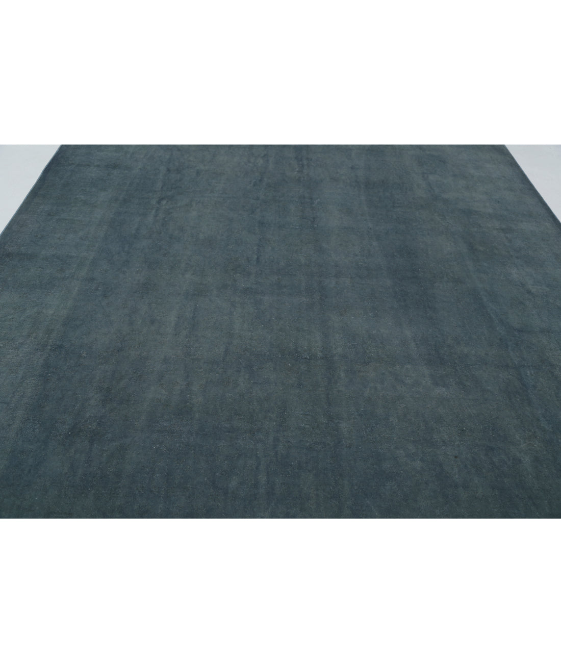 Hand Knotted Fine Overdye Wool Rug - 9'1'' x 11'8'' 9'1'' x 11'8'' (273 X 350) / Blue / Blue