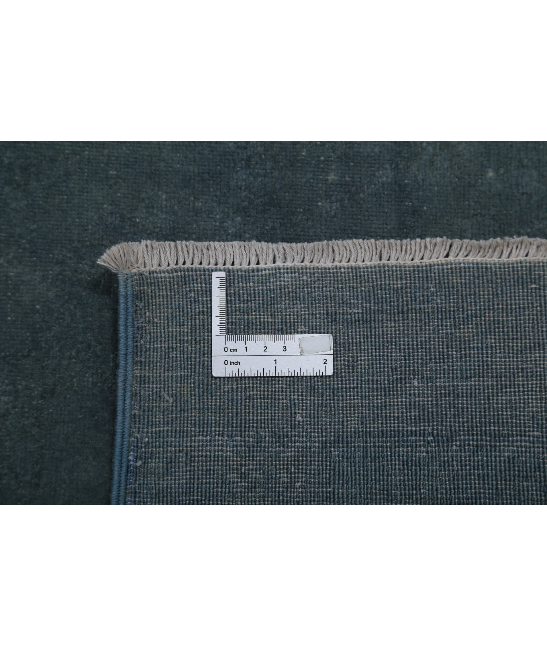 Hand Knotted Fine Overdye Wool Rug - 9'1'' x 11'8'' 9'1'' x 11'8'' (273 X 350) / Blue / Blue