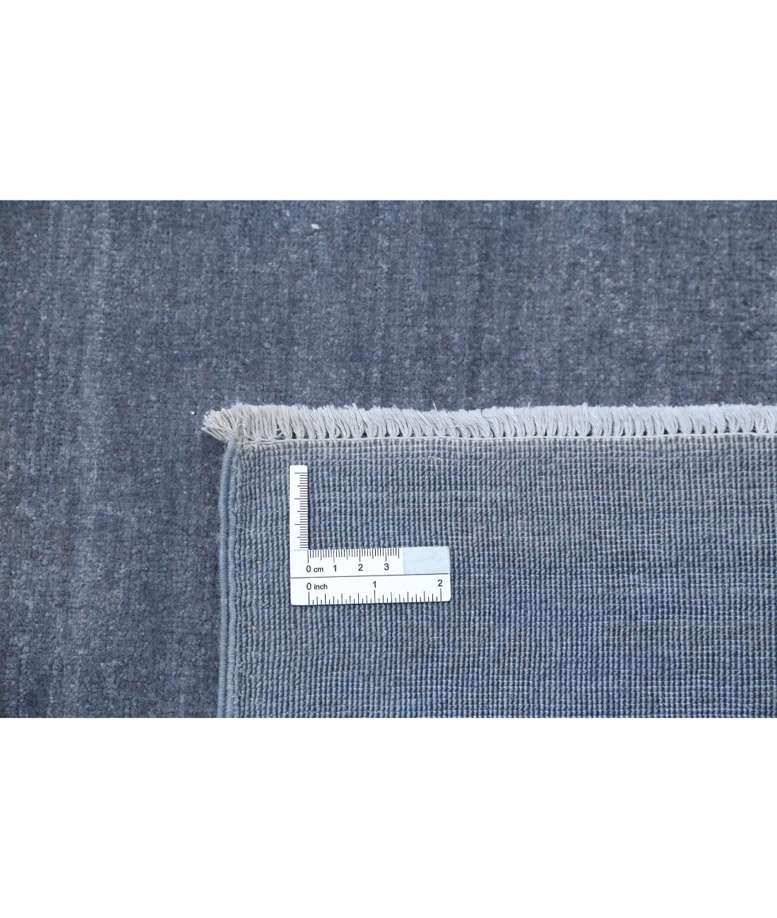Hand Knotted Fine Overdye Wool Rug - 9'10'' x 13'11'' 9'10'' x 13'11'' (295 X 418) / Grey / Grey