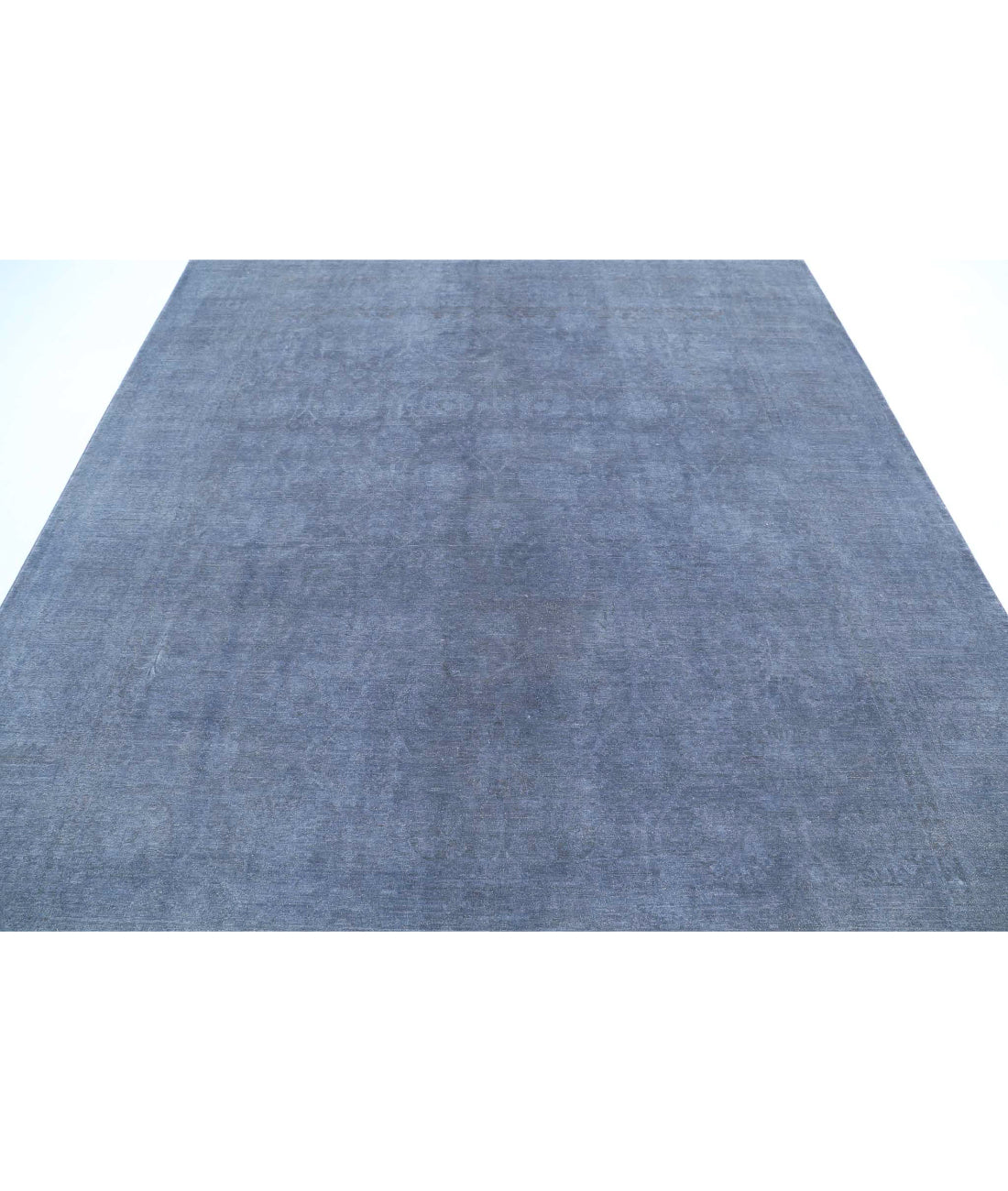 Hand Knotted Fine Overdye Wool Rug - 7'11'' x 9'10'' 7'11'' x 9'10'' (238 X 295) / Charcoal / Grey