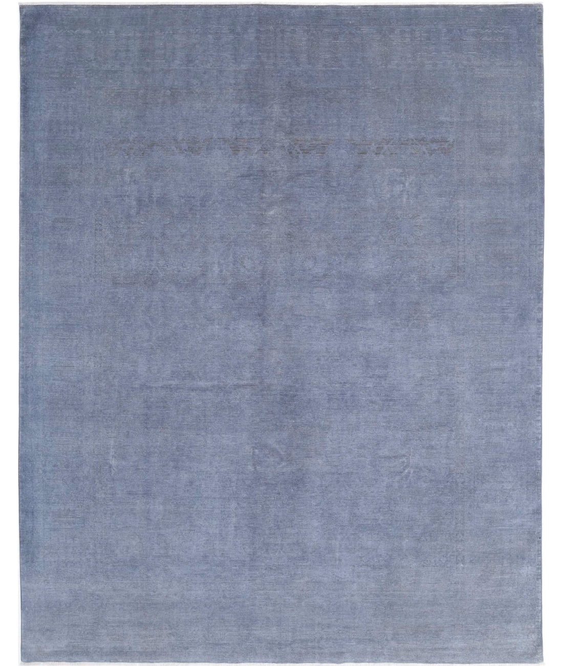 Hand Knotted Fine Overdye Wool Rug - 7&#39;11&#39;&#39; x 9&#39;10&#39;&#39; 7&#39;11&#39;&#39; x 9&#39;10&#39;&#39; (238 X 295) / Charcoal / Grey