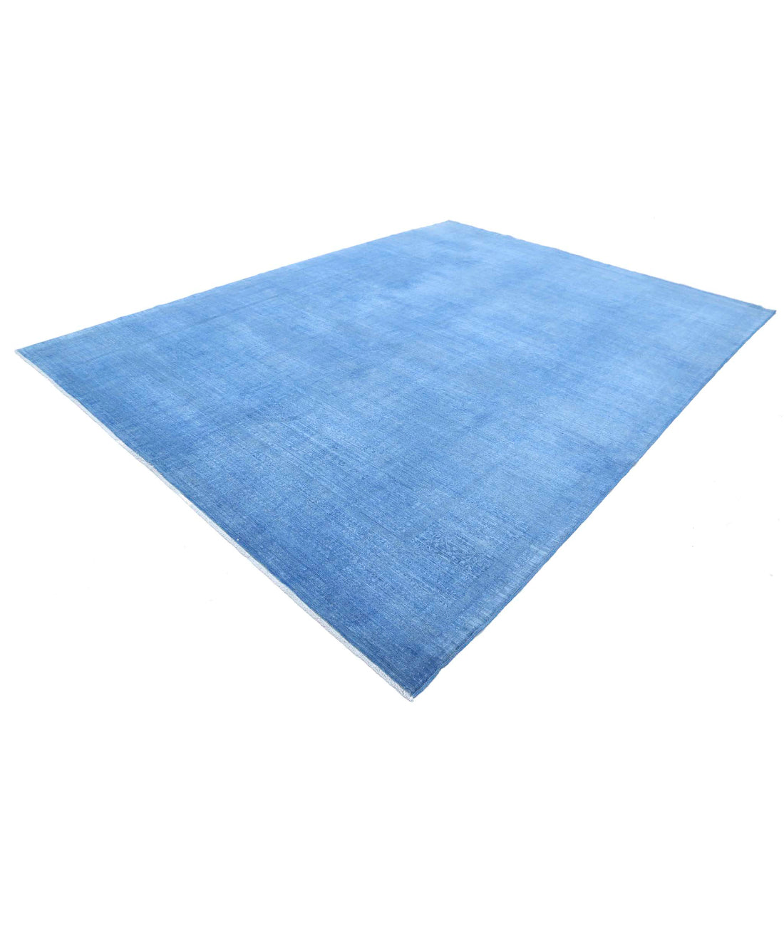 Hand Knotted Fine Overdye Wool Rug - 9'1'' x 12'0'' 9'1'' x 12'0'' (273 X 360) / Blue / Blue